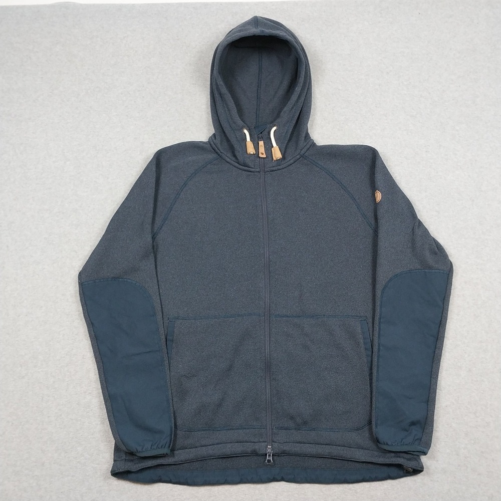 Fjall Raven Ovik Fleece Hoodie Women's Gray Full Zip Size L